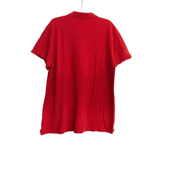 Old Navy Mens Red Polo Shirt 2XL Short Sleeve Casual Cotton Blend Breathable - Picture 3 of 4